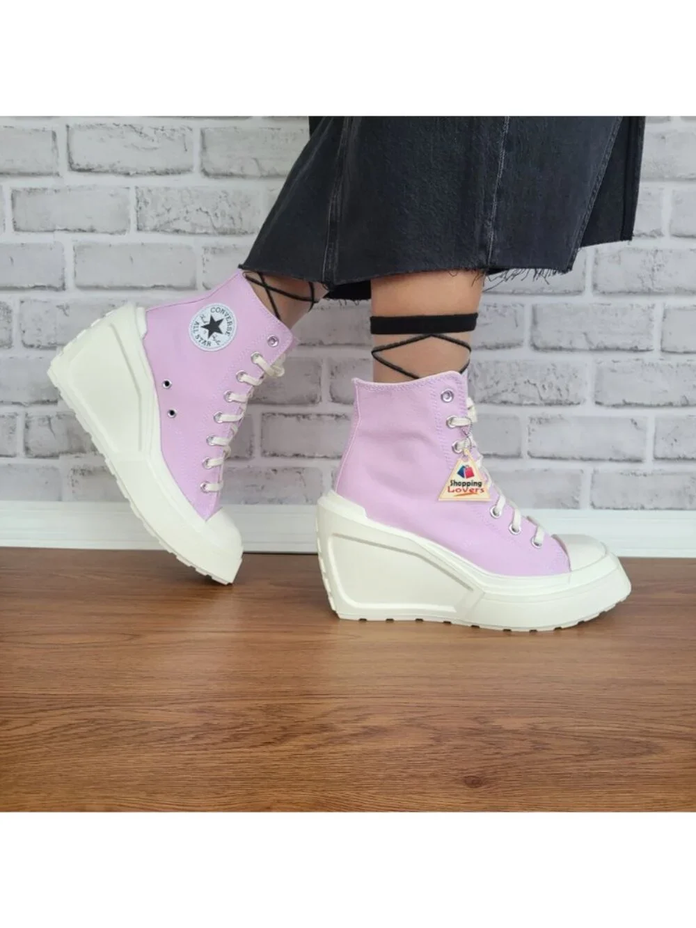 ❤️Converse Chuck 70 De Luxe Wedge Hi Sz 7.5 Womens Shoes Purple Sneakers A07584C
